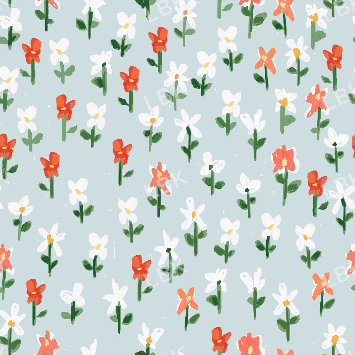 Poppy Meadow-Teal