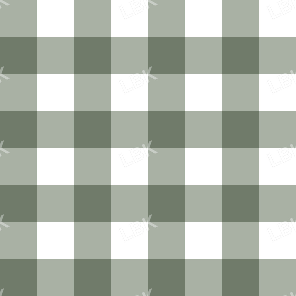 Sage Checkered Gingham