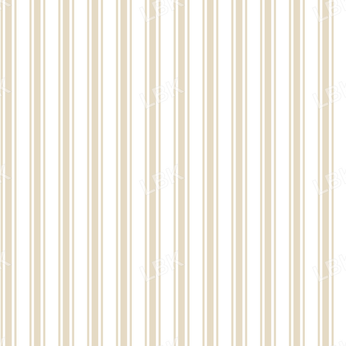 Cream and White Ticking Stripe