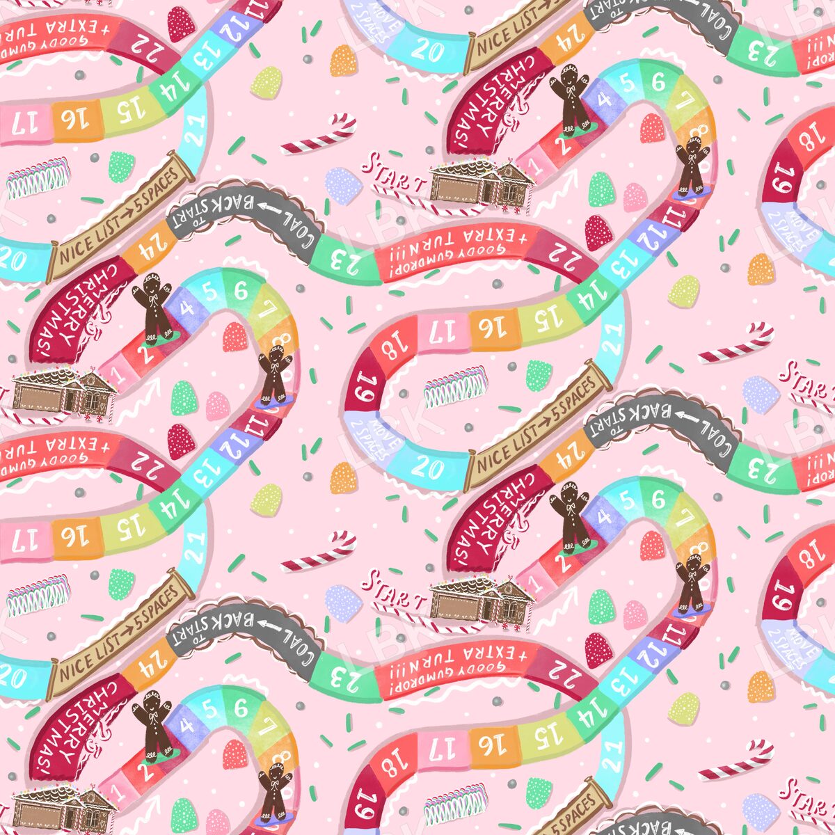 Gingerbread game pink
