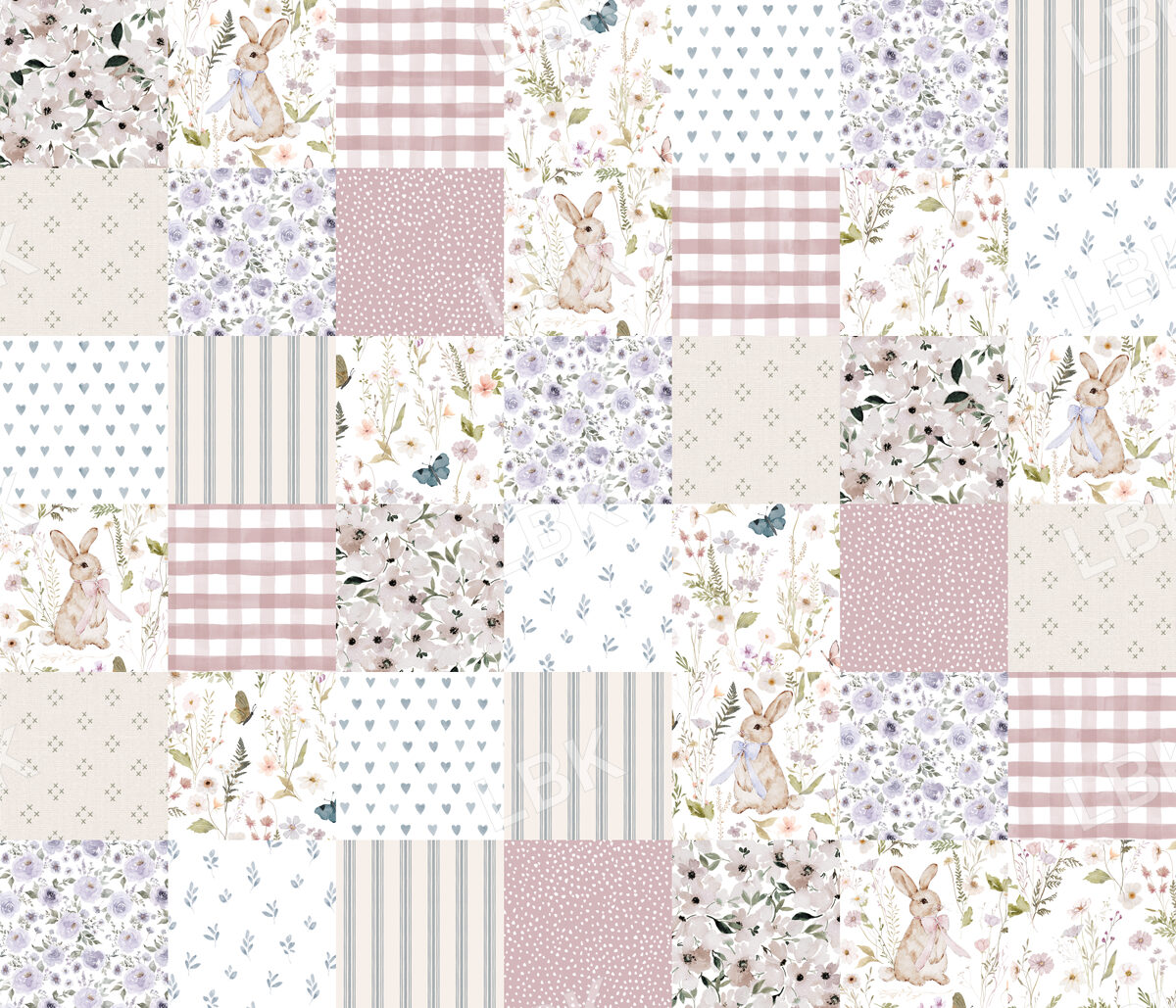 Bunny Meadow Cheater Quilt