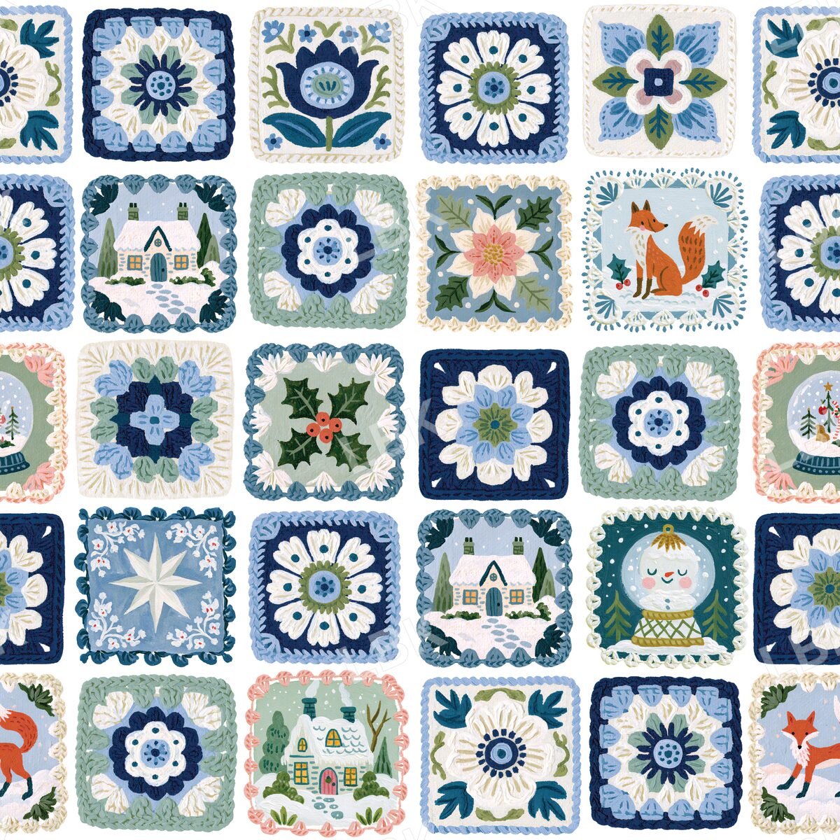 XMAS GRANNY SQUARE BLUES