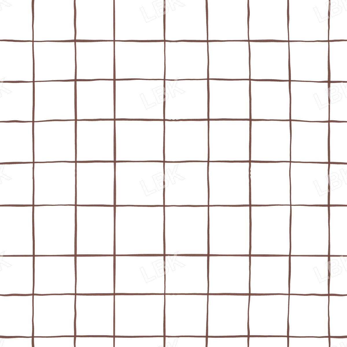 Cream and brown windowpane plaid