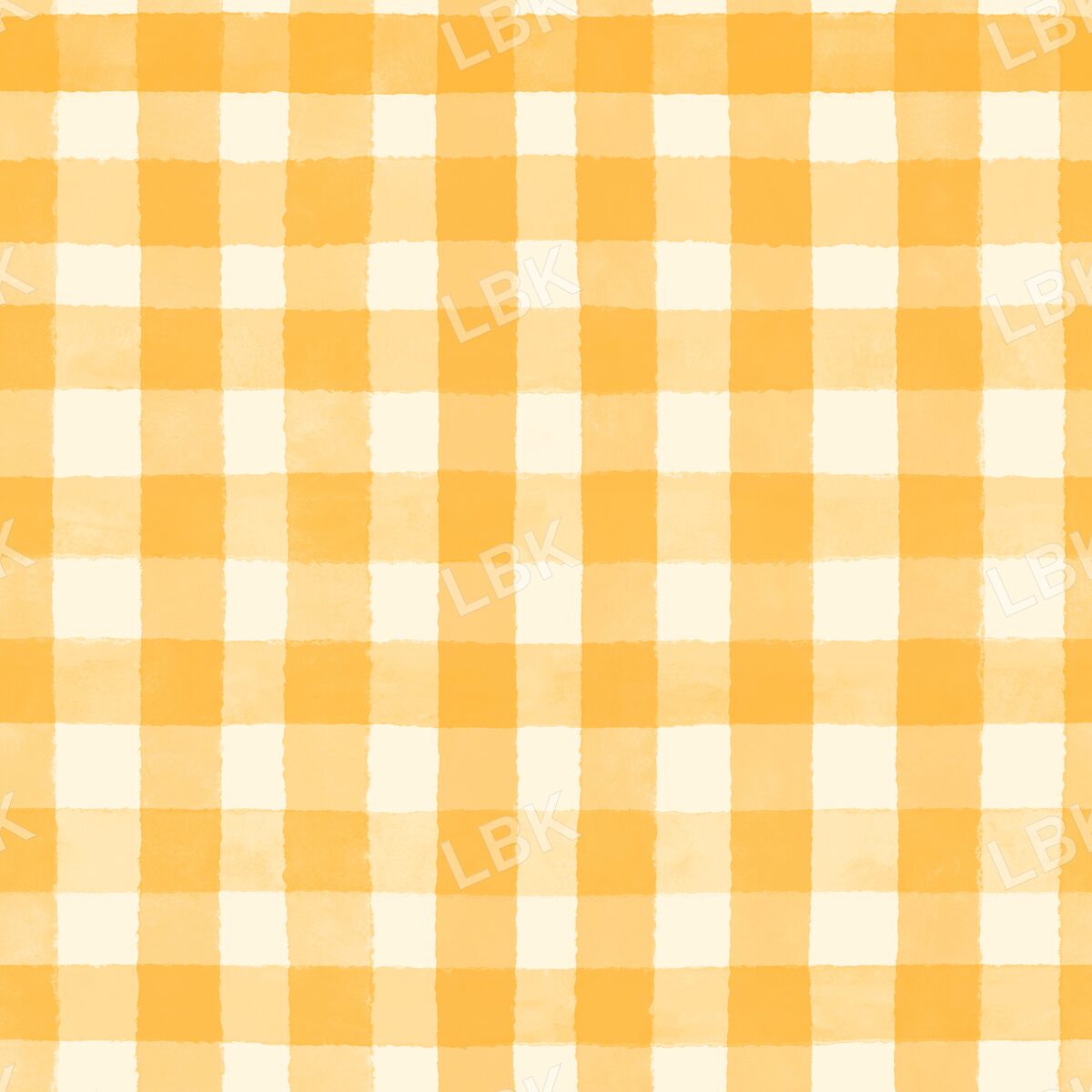 Sunny yellow gingham plaid