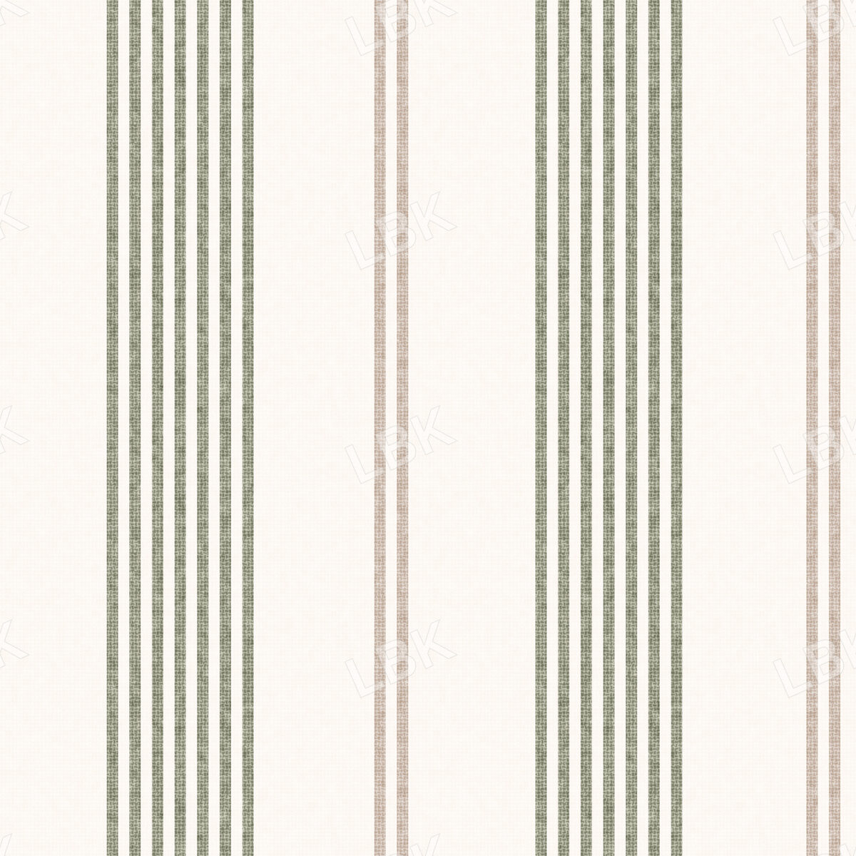 Hackney Stripes in Sage and Sisal
