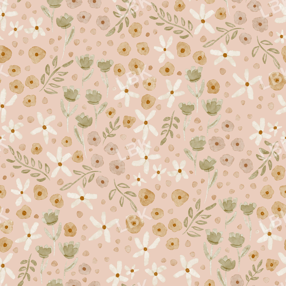 Garden ditsy floral-blush pink