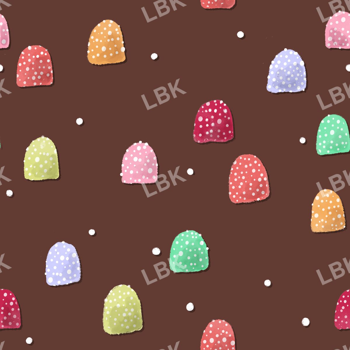 Gumdrops dark brown