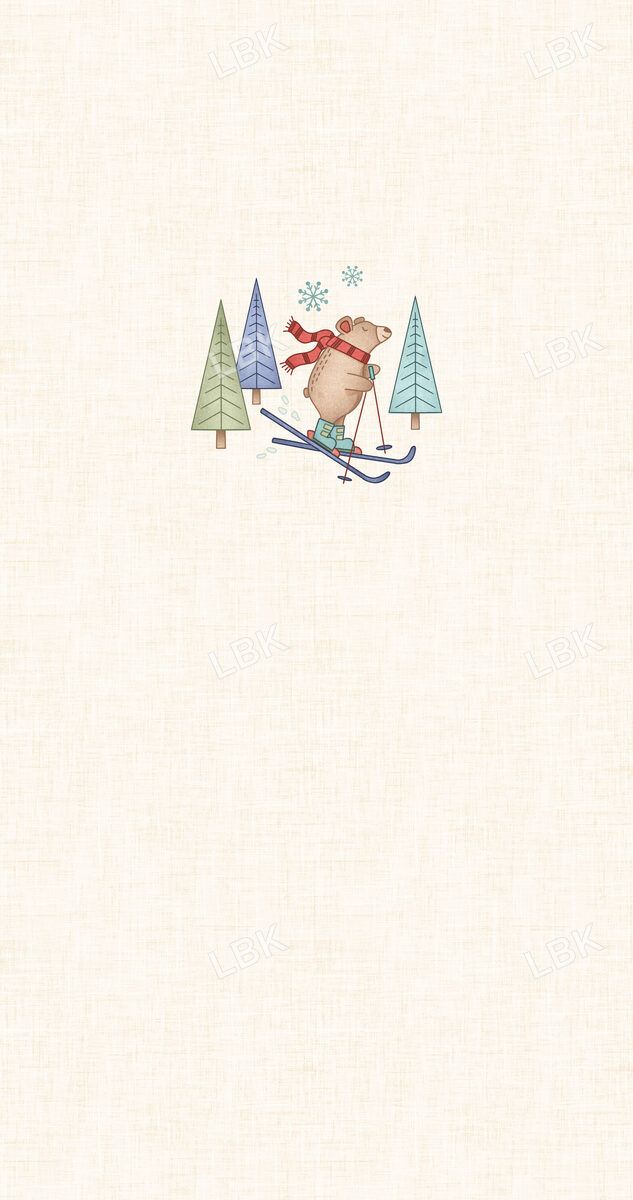Ski Club Panel- Ski Bear