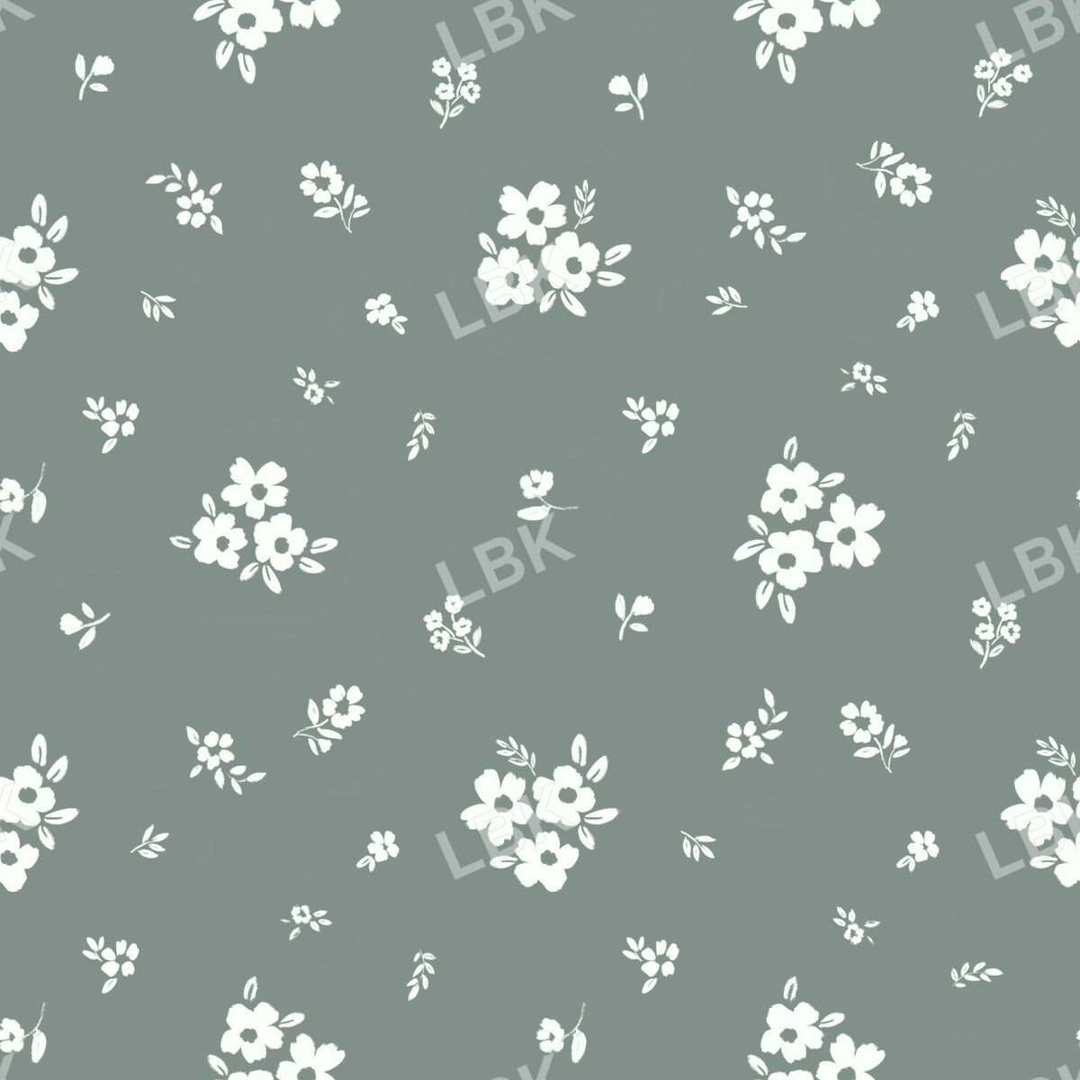 Scattered posies sage