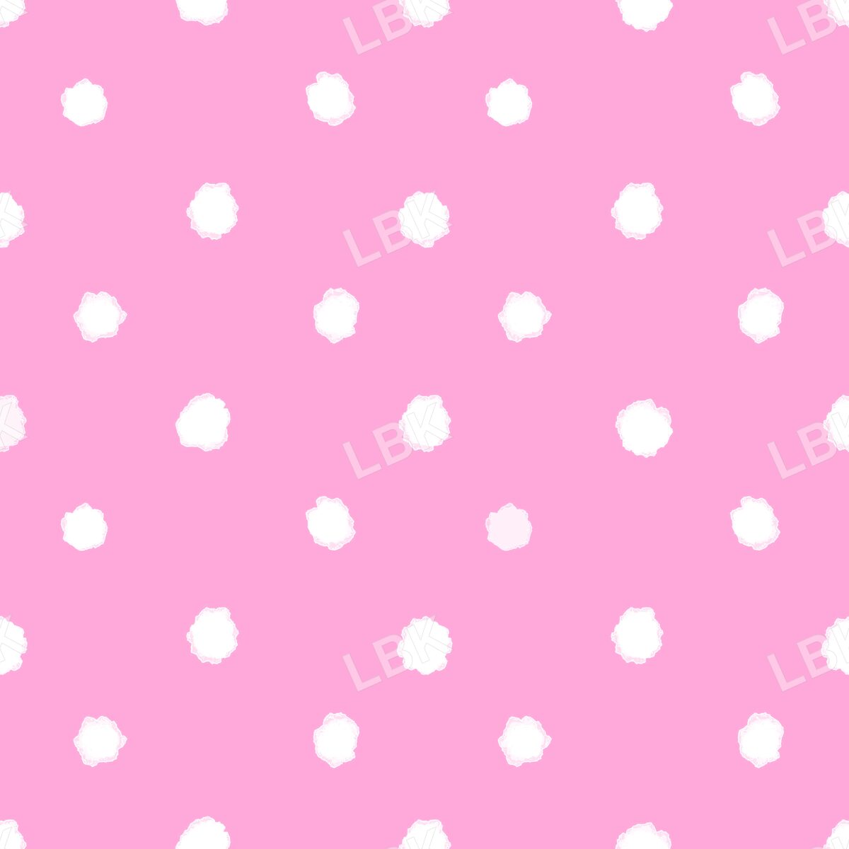 Watercolor dots on pink