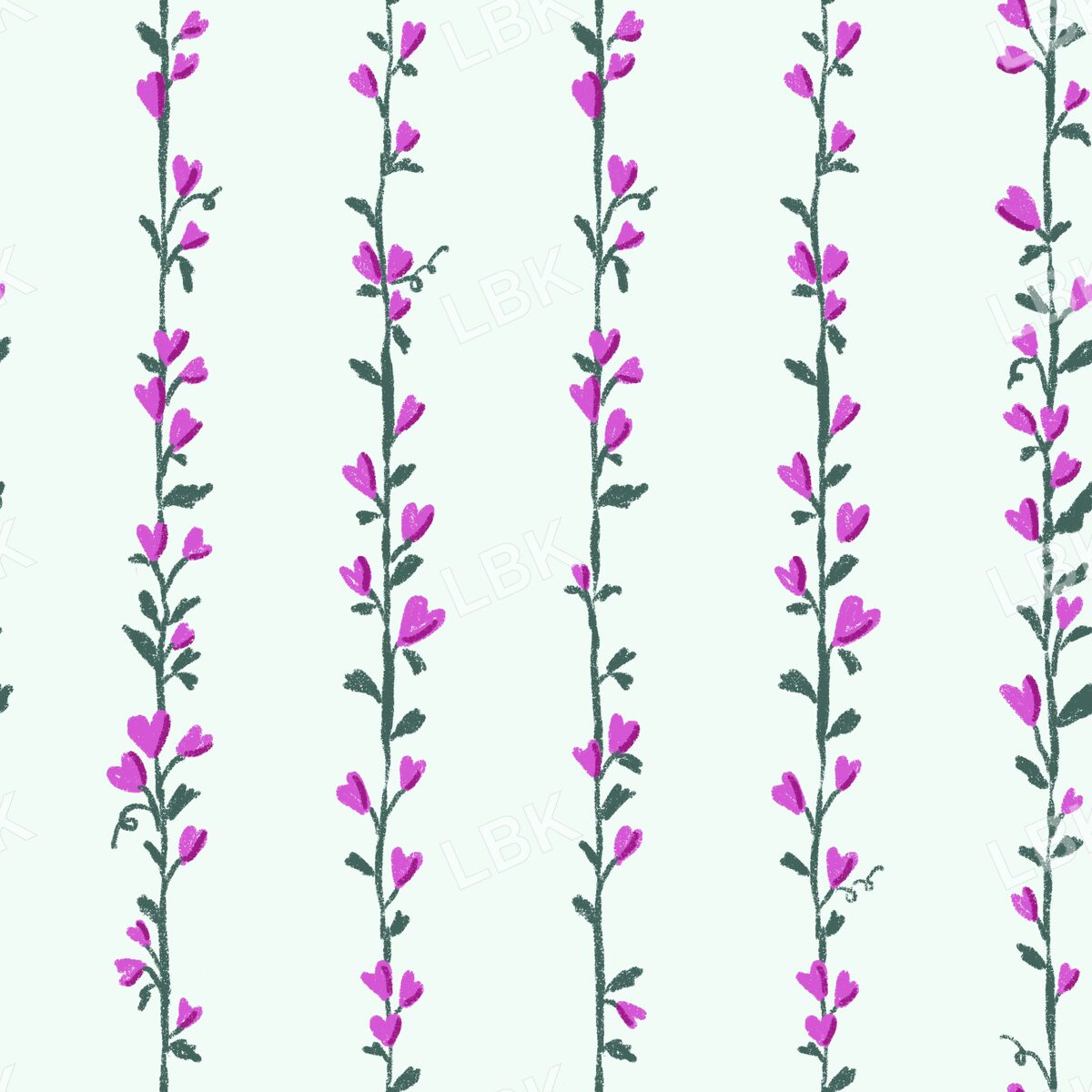 Heart Strings stripe mint