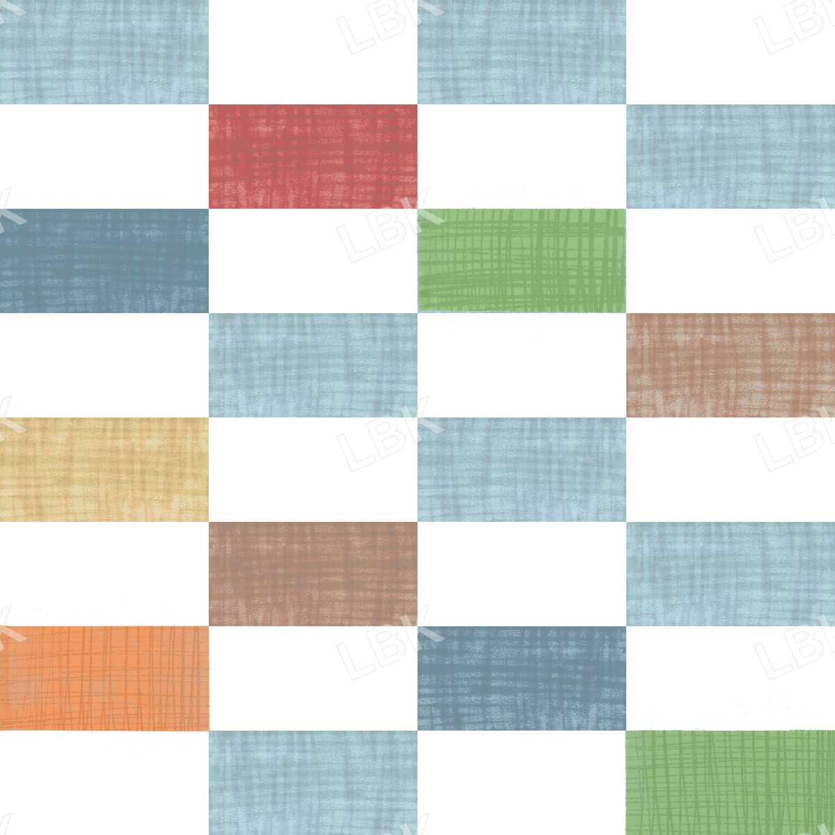 Rec checker light blue multi
