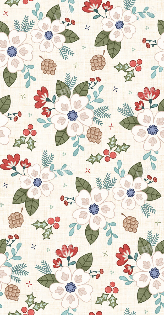 Ski Club Floral Cream