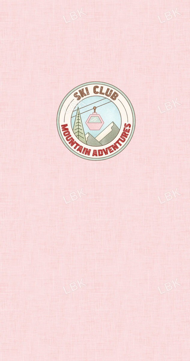 Ski Club Panel- Club Badge GIRLY