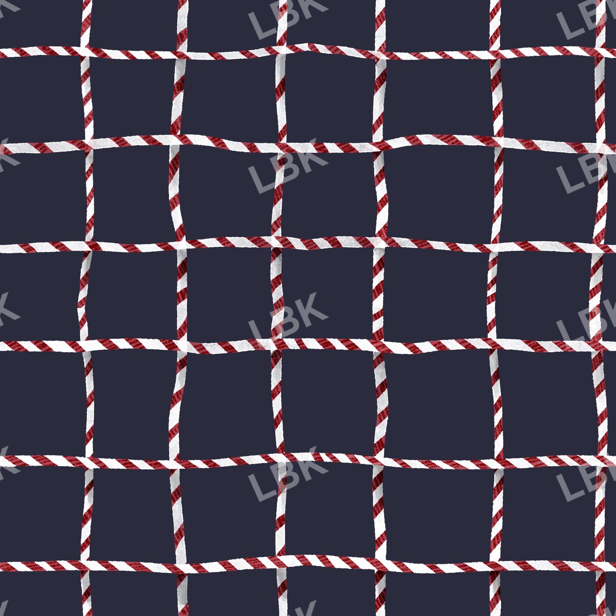 Bakers twine gingham plaid soft navy blue and vintage red