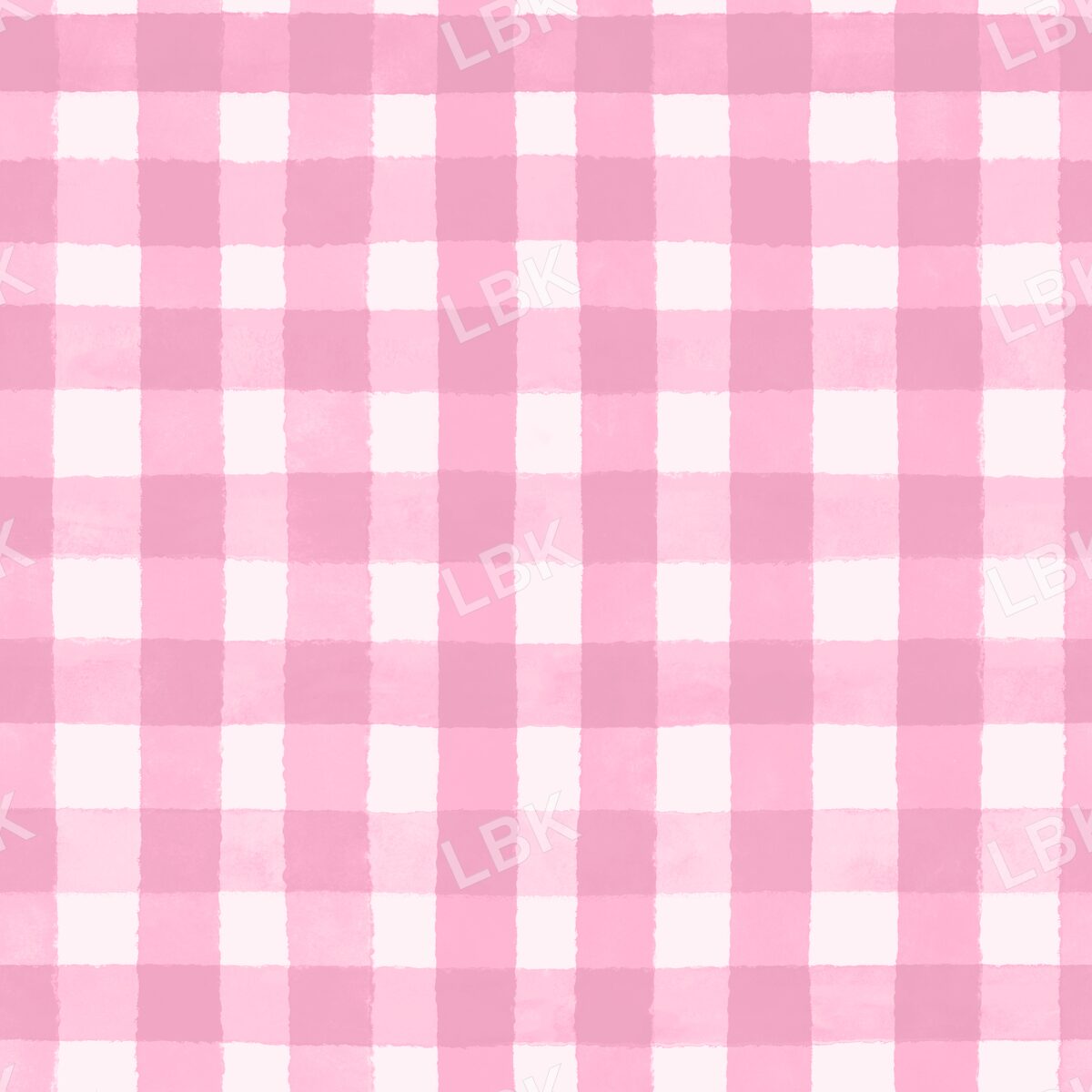 Watercolor Gingham pink