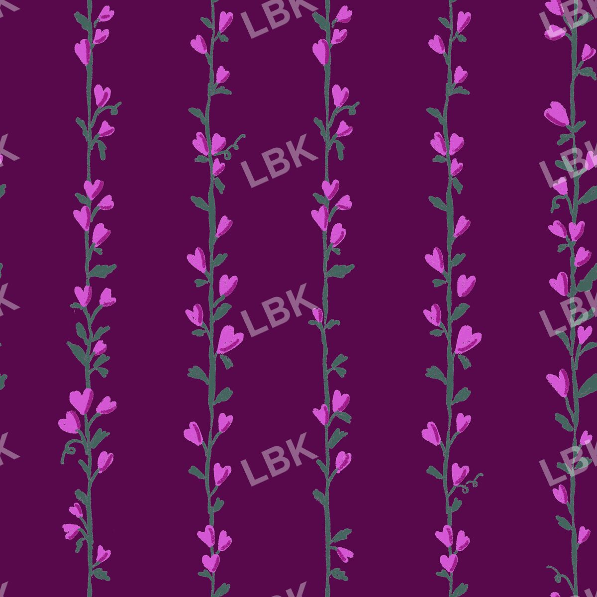 Heart Strings stripe cabernet