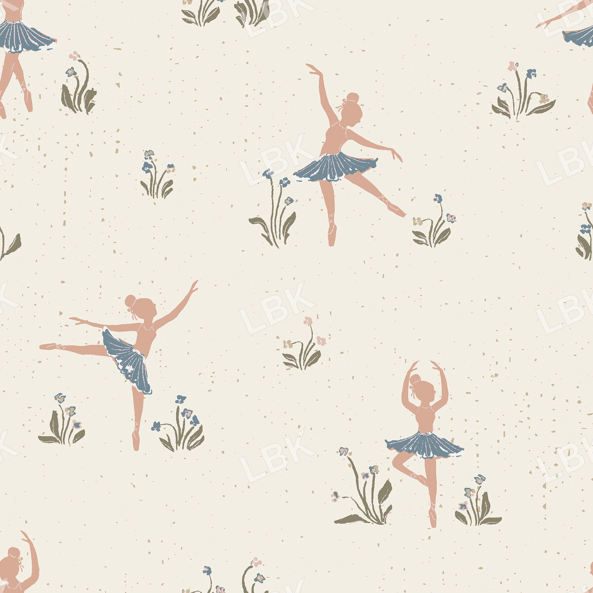 Tiny Dancer on Cream Blue Skirt 8