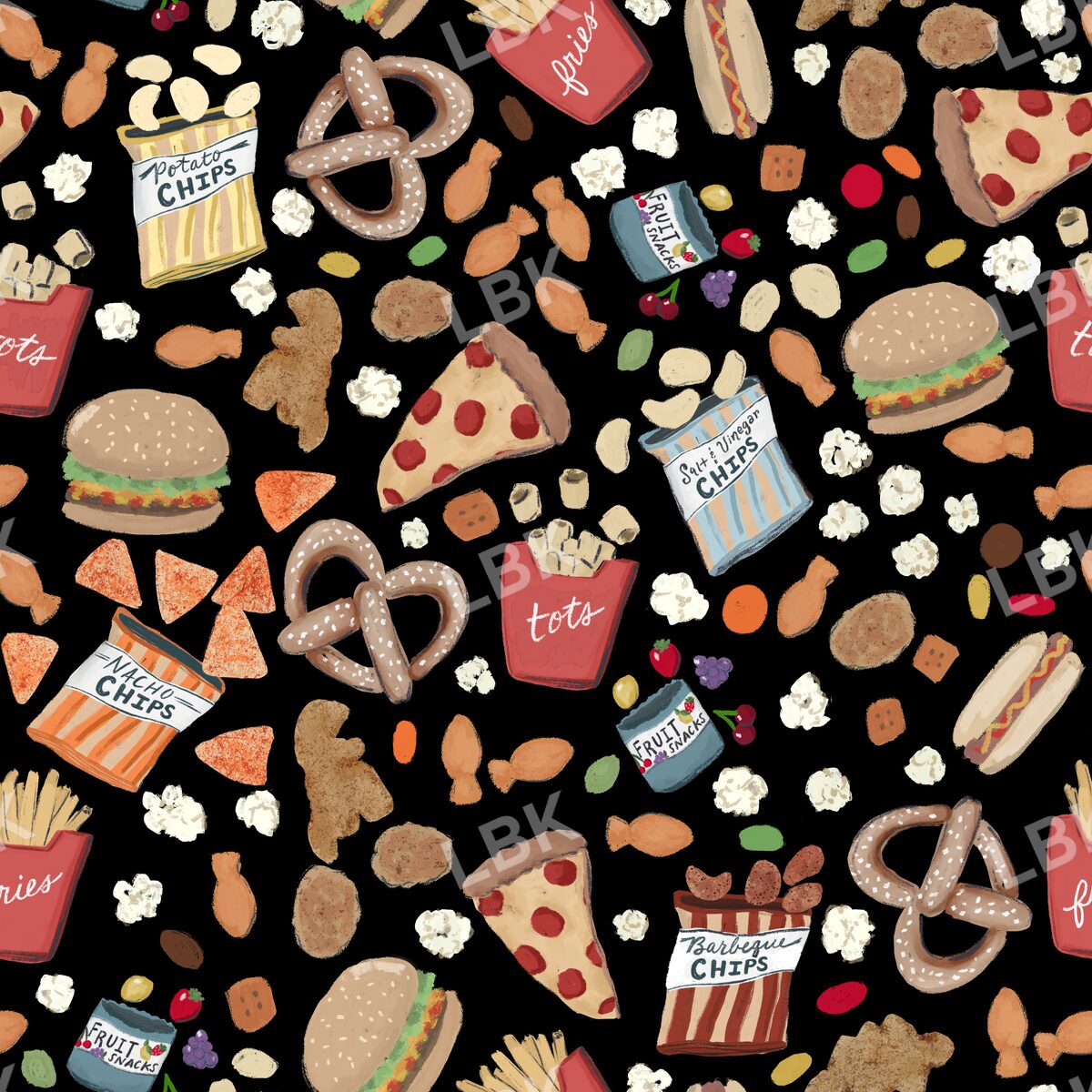 Snack attack black