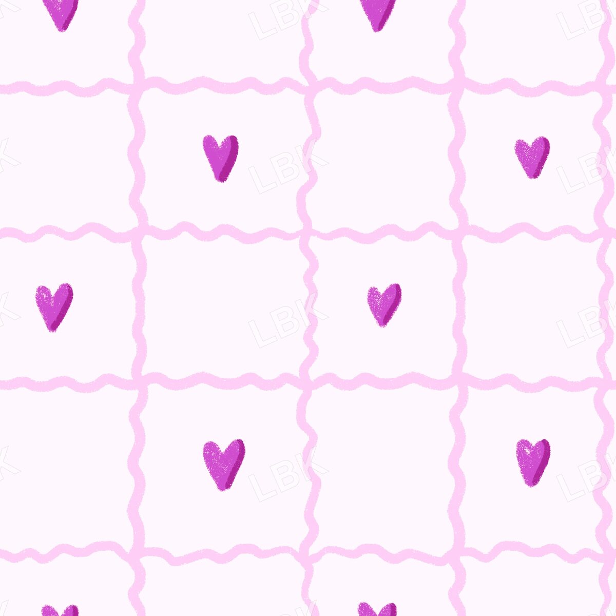 Sweetheart Rick Rack plaid light pink