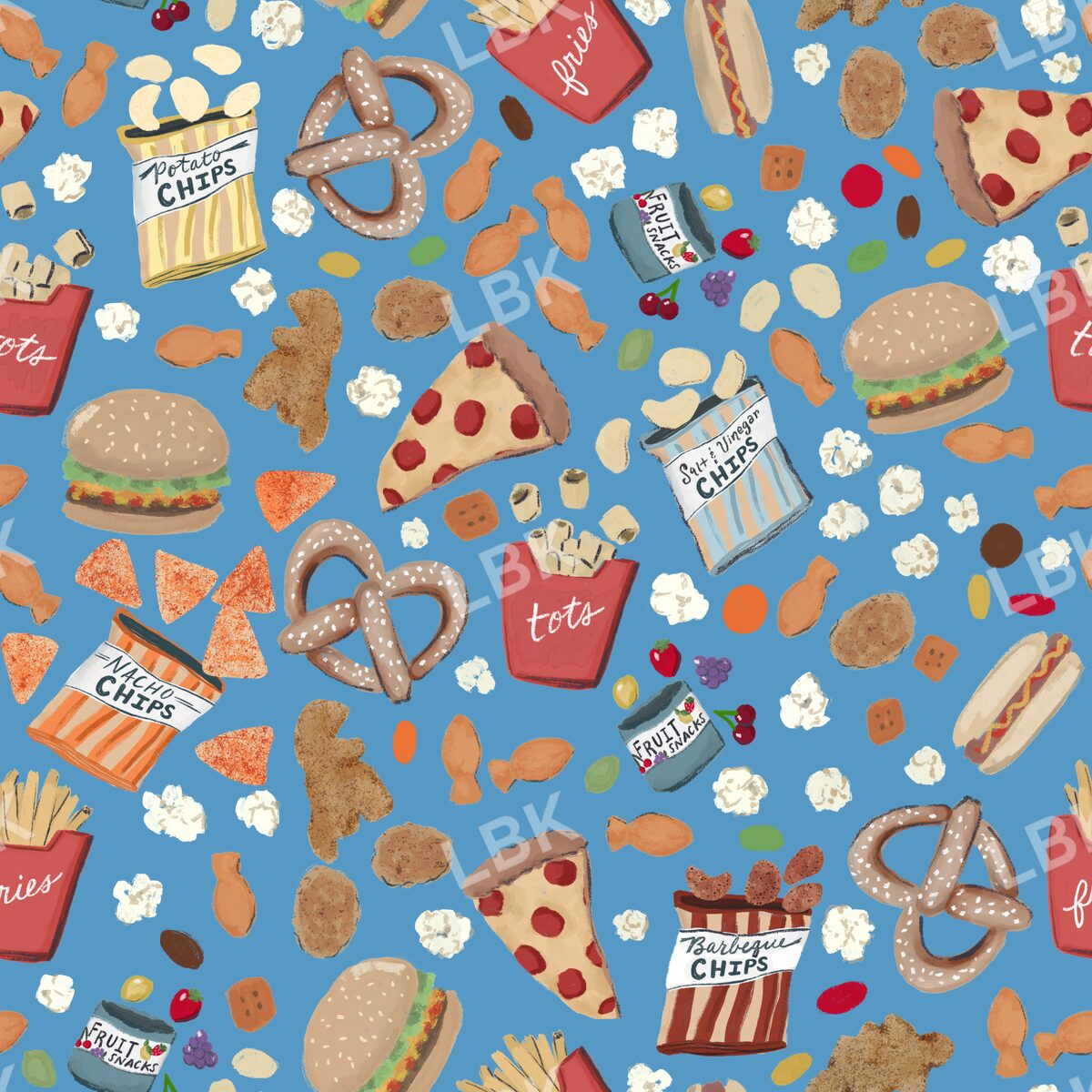 Snack Attack bright blue