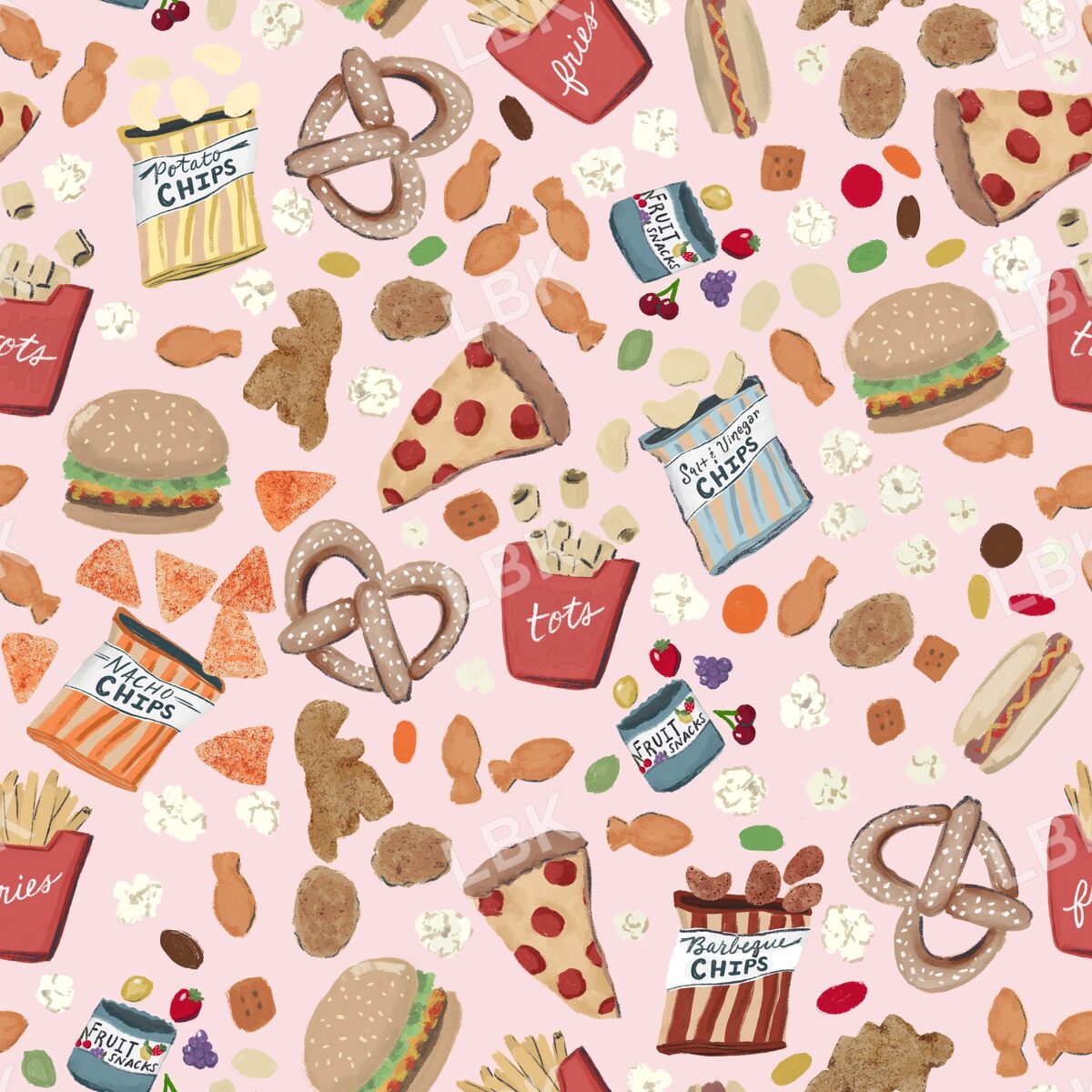 Snack attack pink