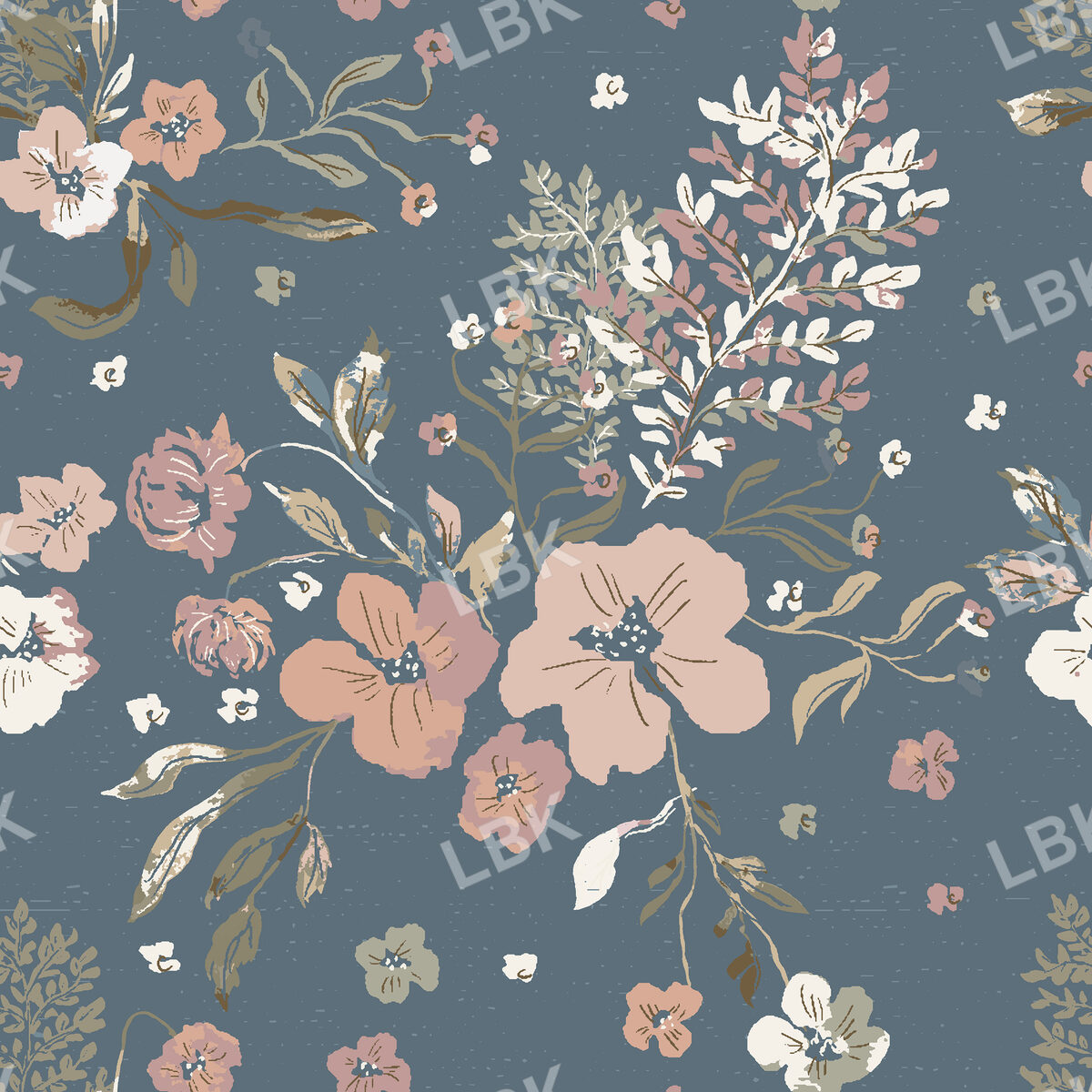 Ballet Bouquet on Navy 8