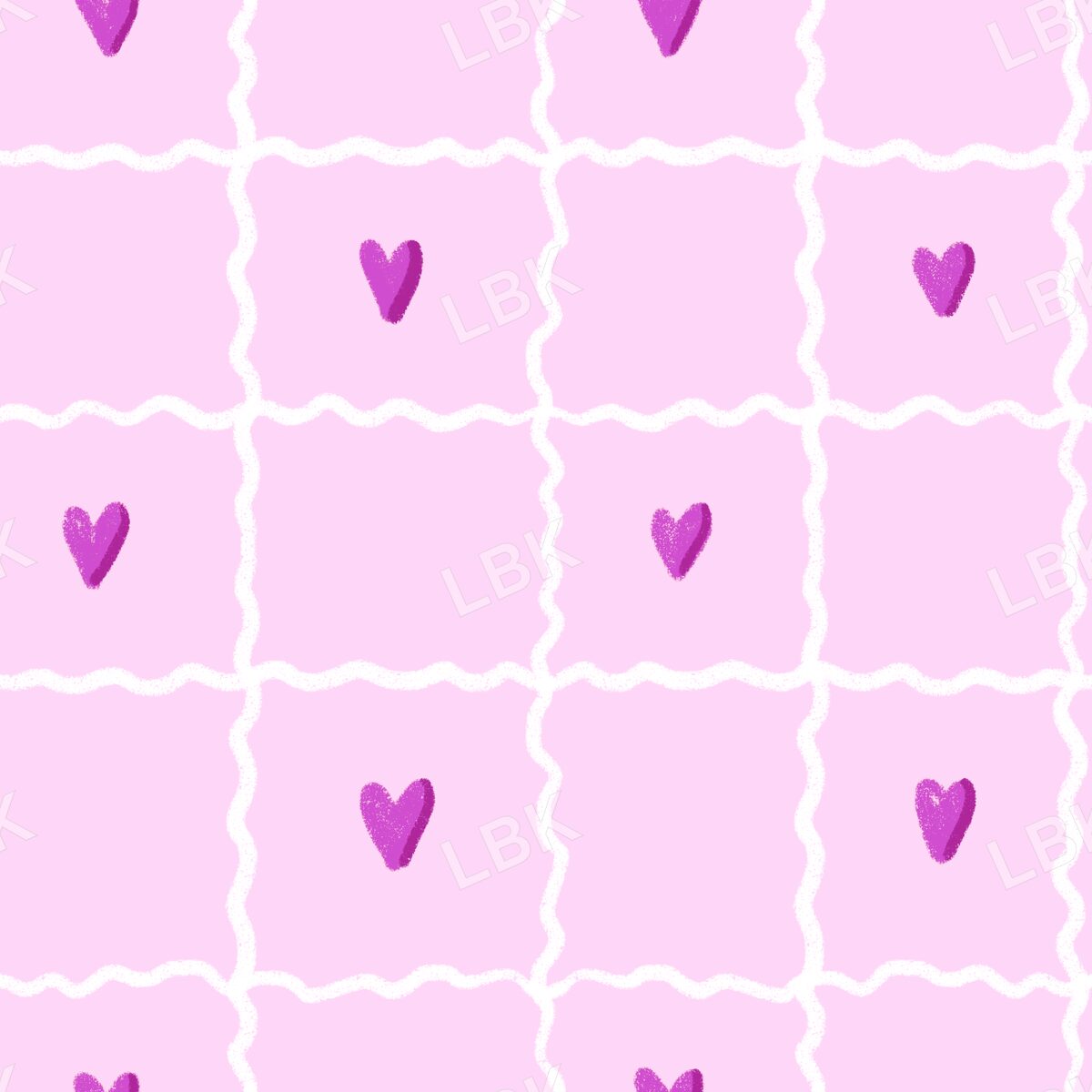 Sweetheart Rick Rack plaid pink