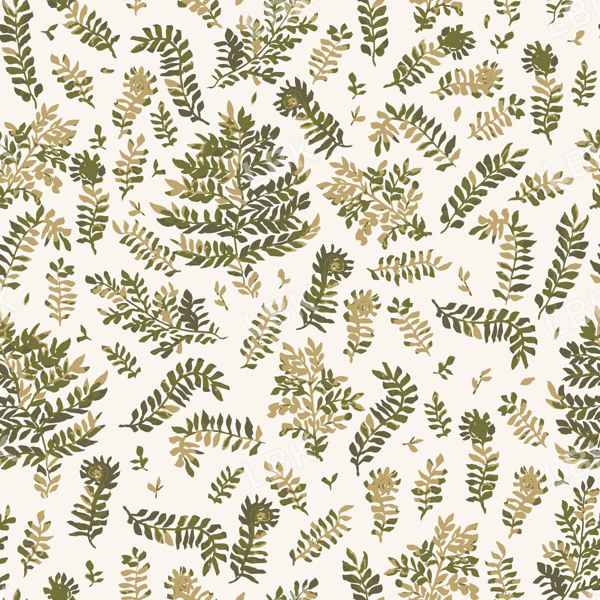 Multi Ferns on White