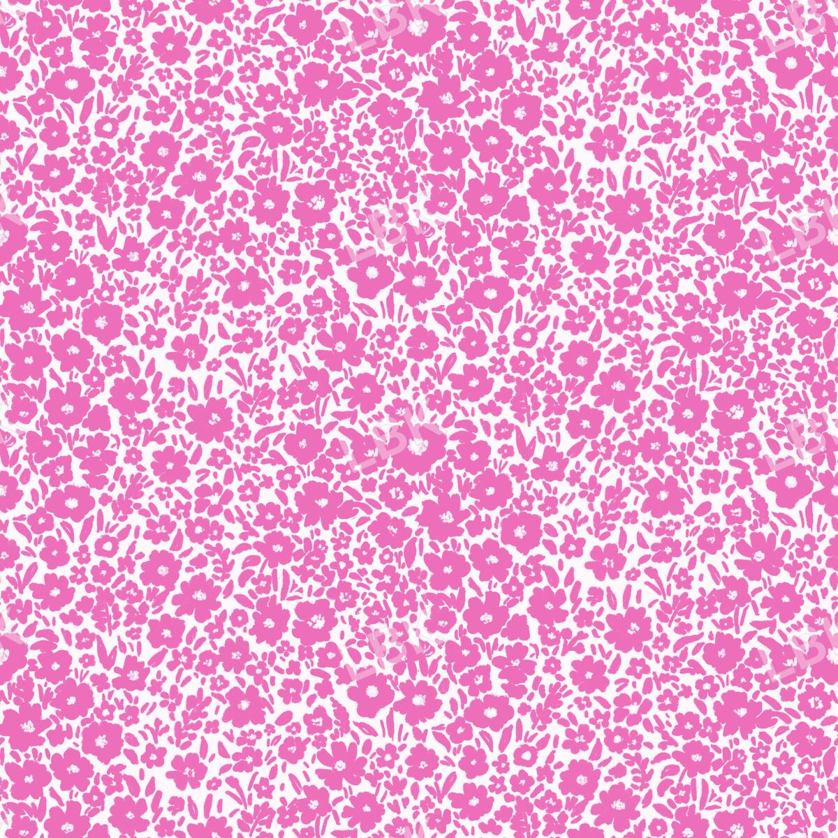 Floral field pink and white