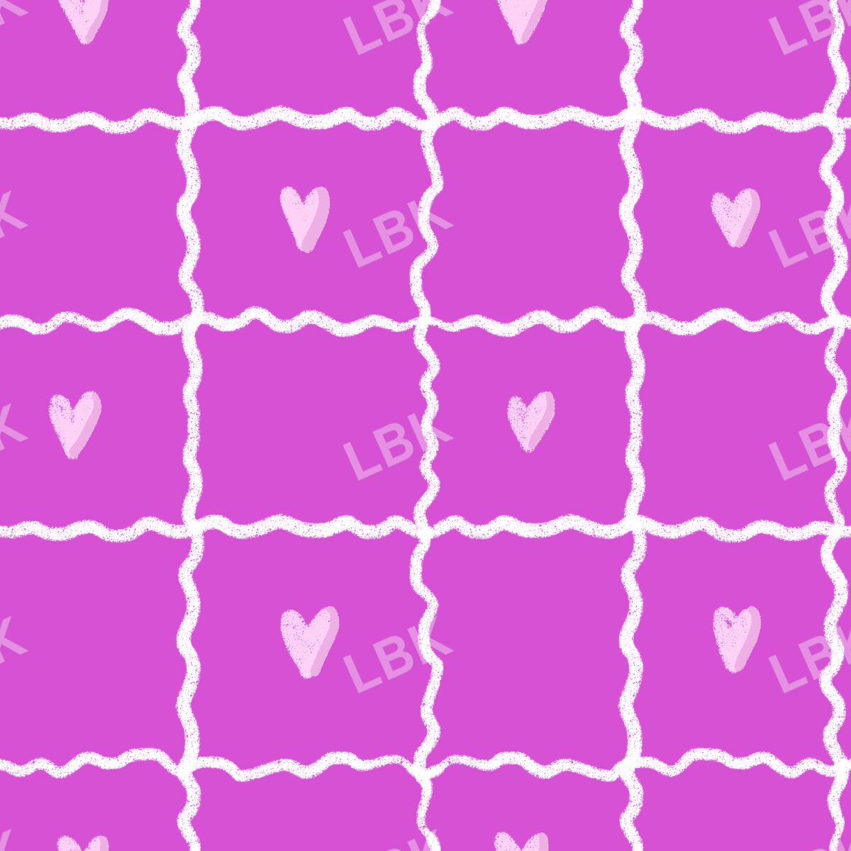 Sweetheart Rick Rack plaid bold pink