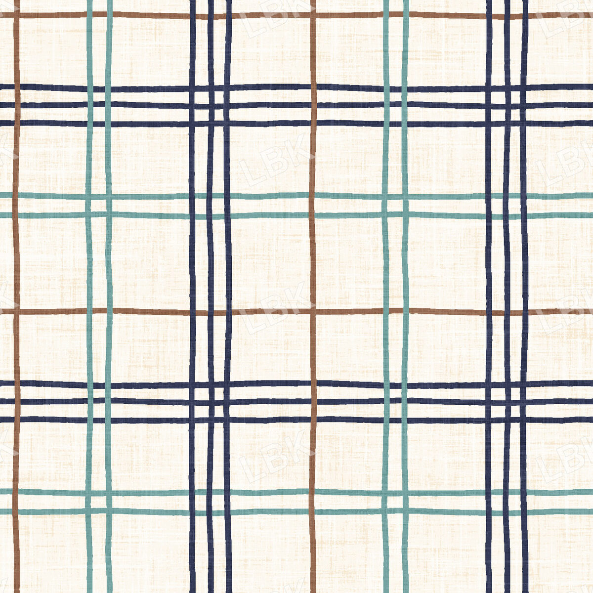 Ski Club Alpine Plaid Blue