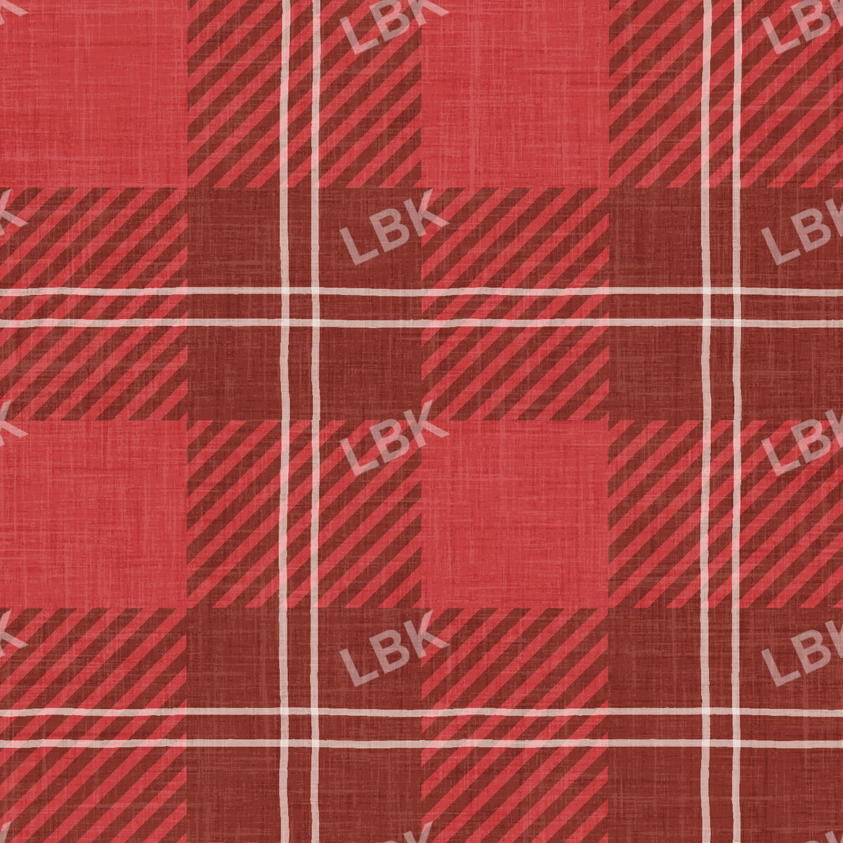 Ski Club Cabin Plaid Red