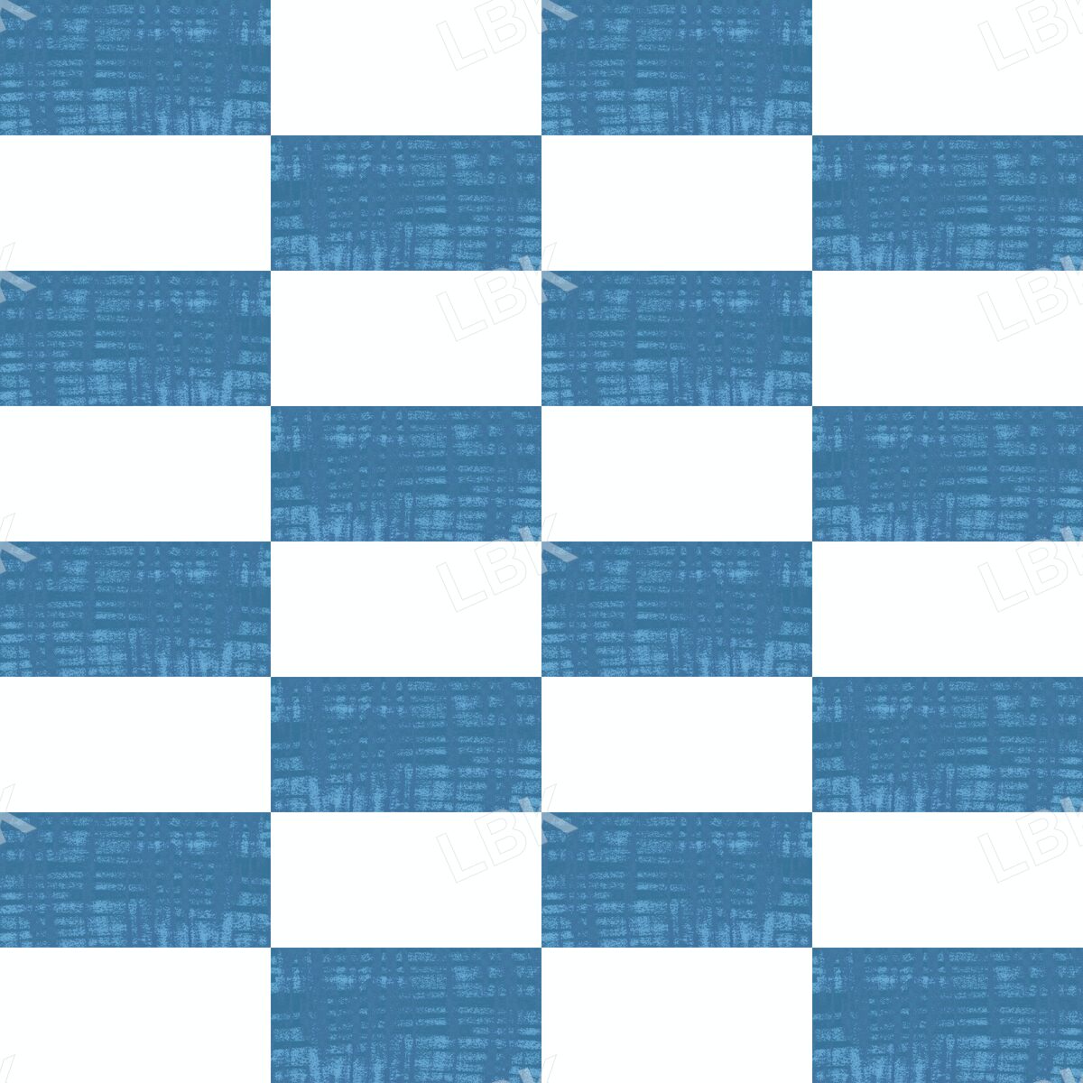 Rec checker bright blue and white