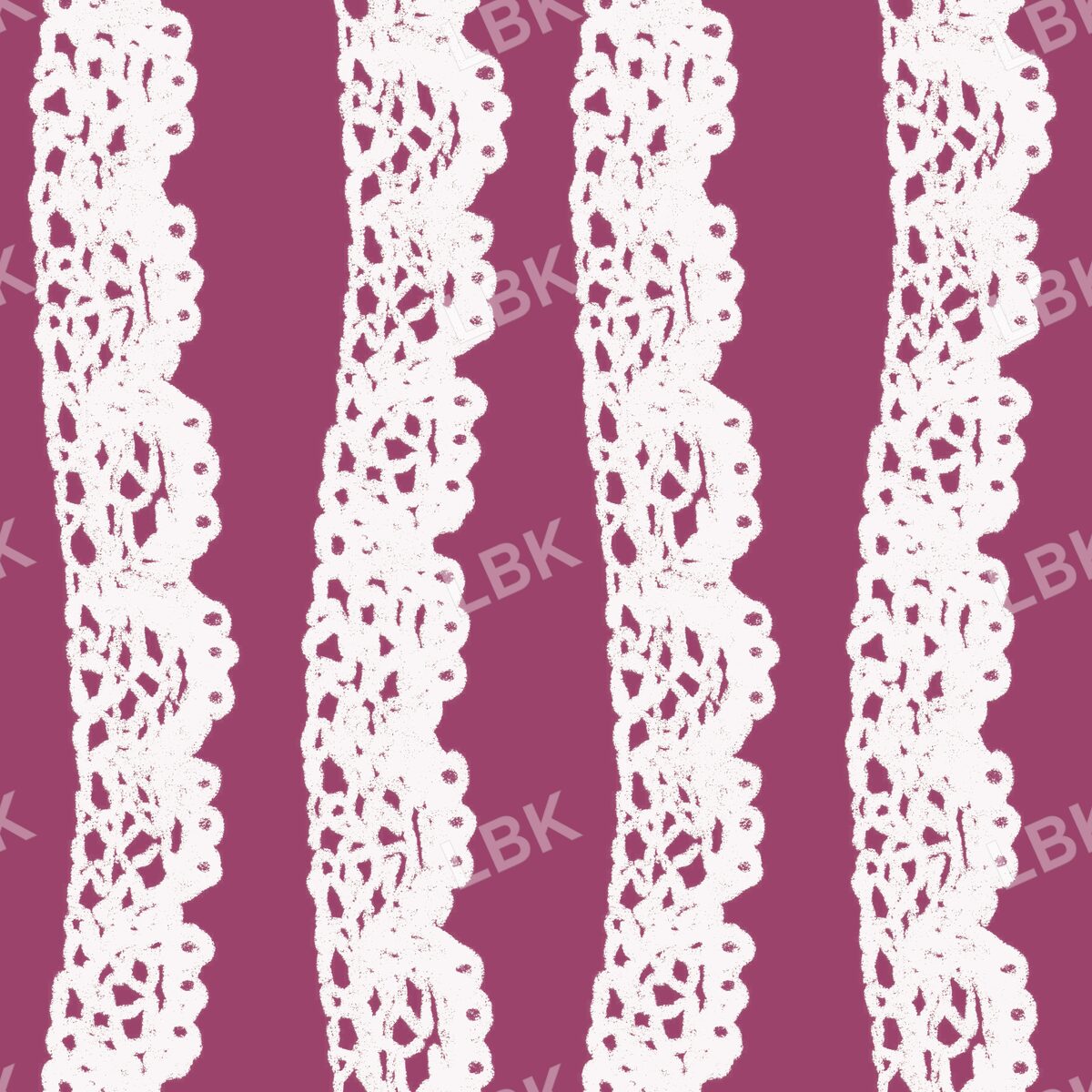 Crochet lace stripe dark raspberry
