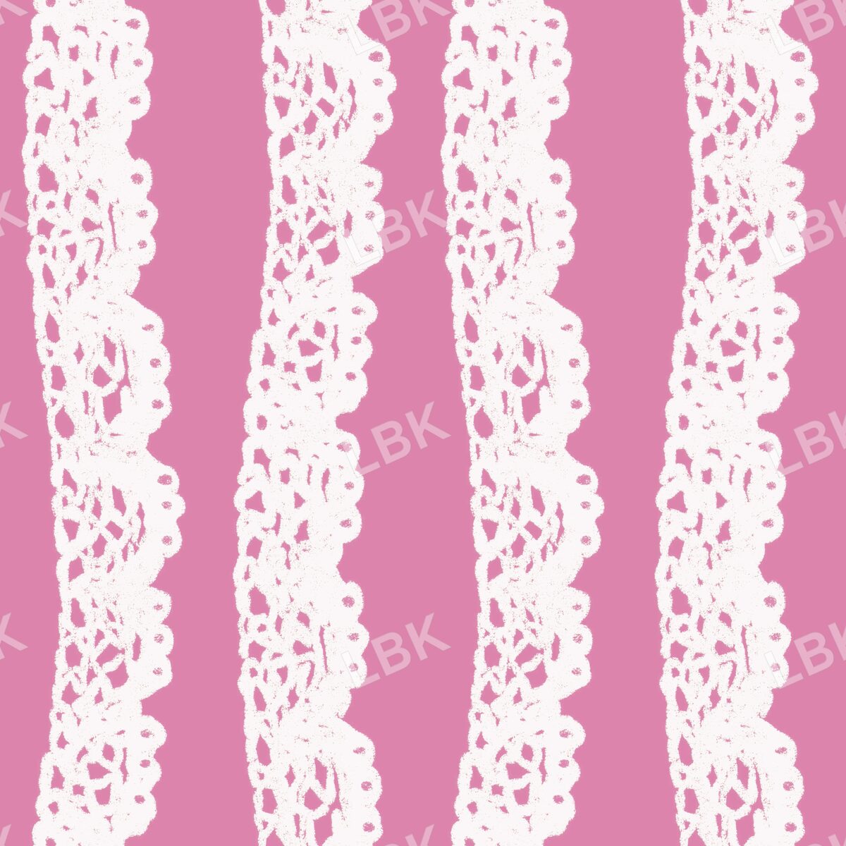 Crochet lace stripe darker pink