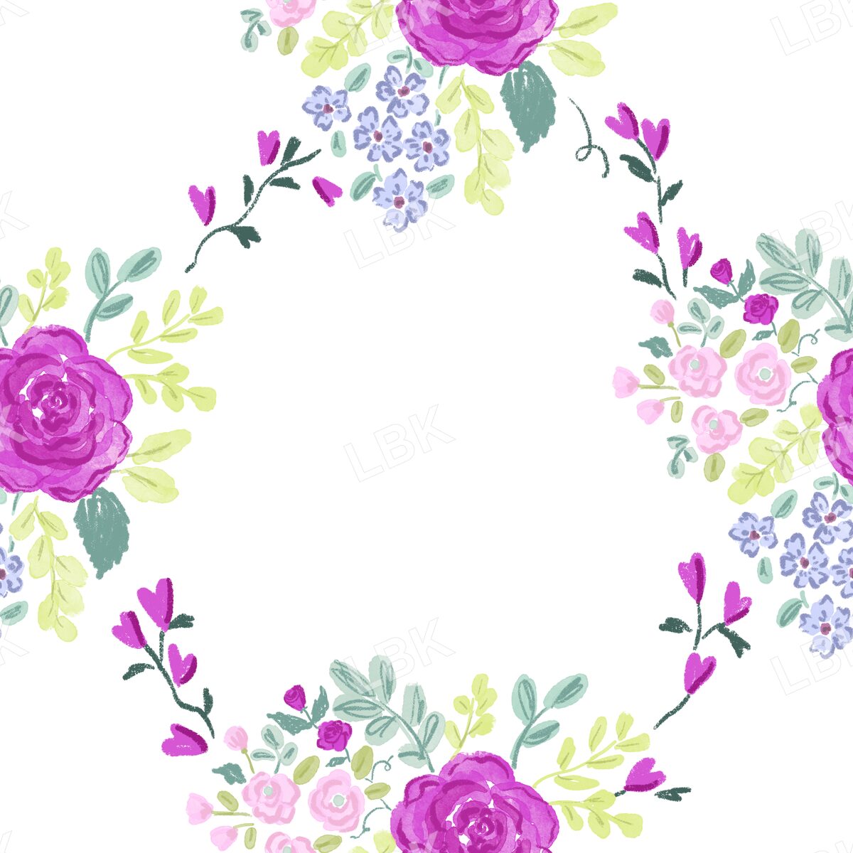 Sweetheart floral trellis white