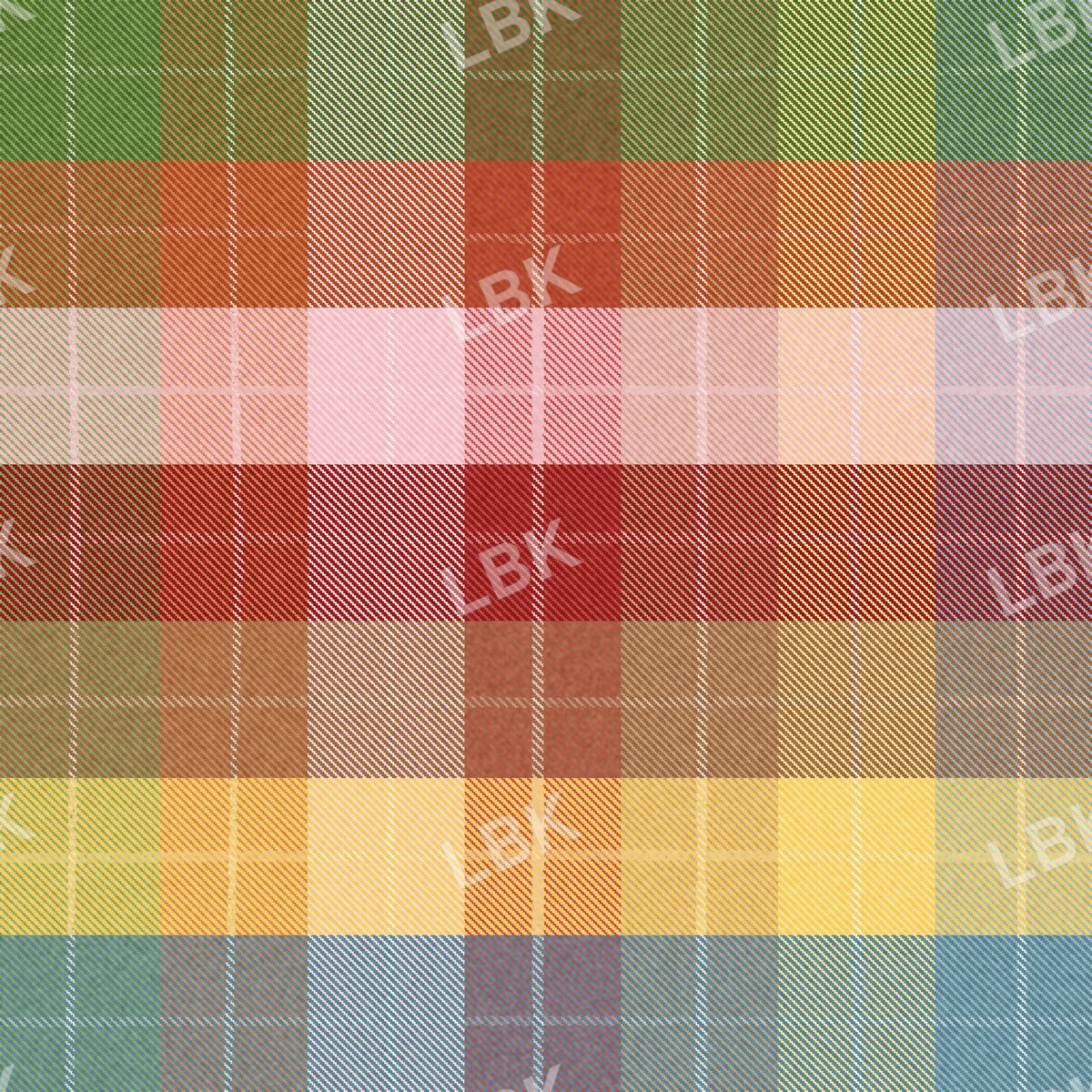 Saturated multicoloe plaid pink with white linework