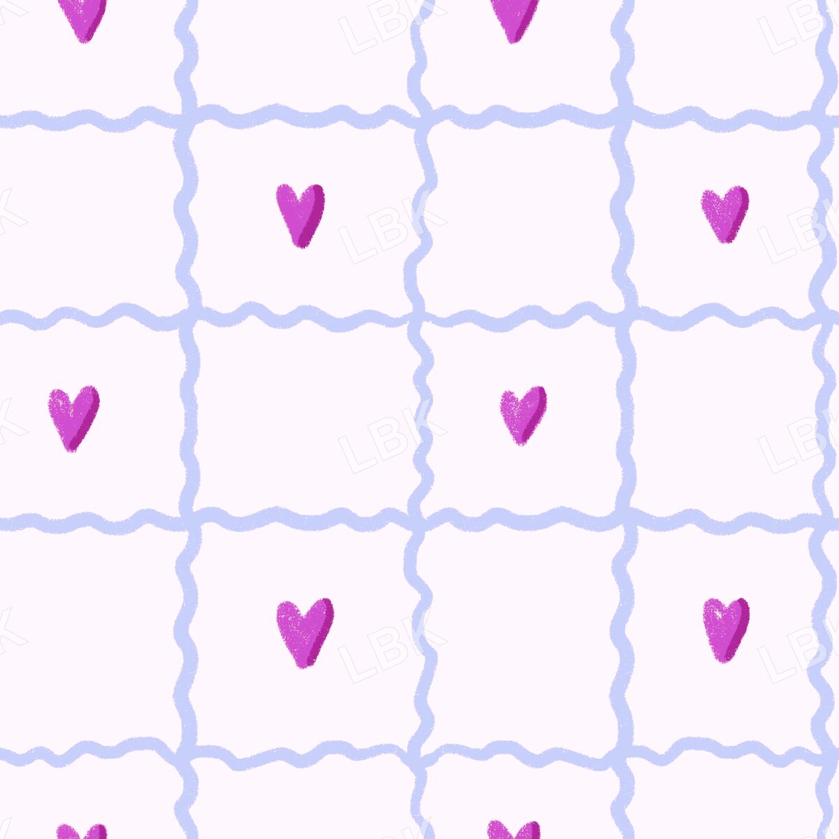 Sweetheart Rick Rack plaid sweetheart pink and periwinkle