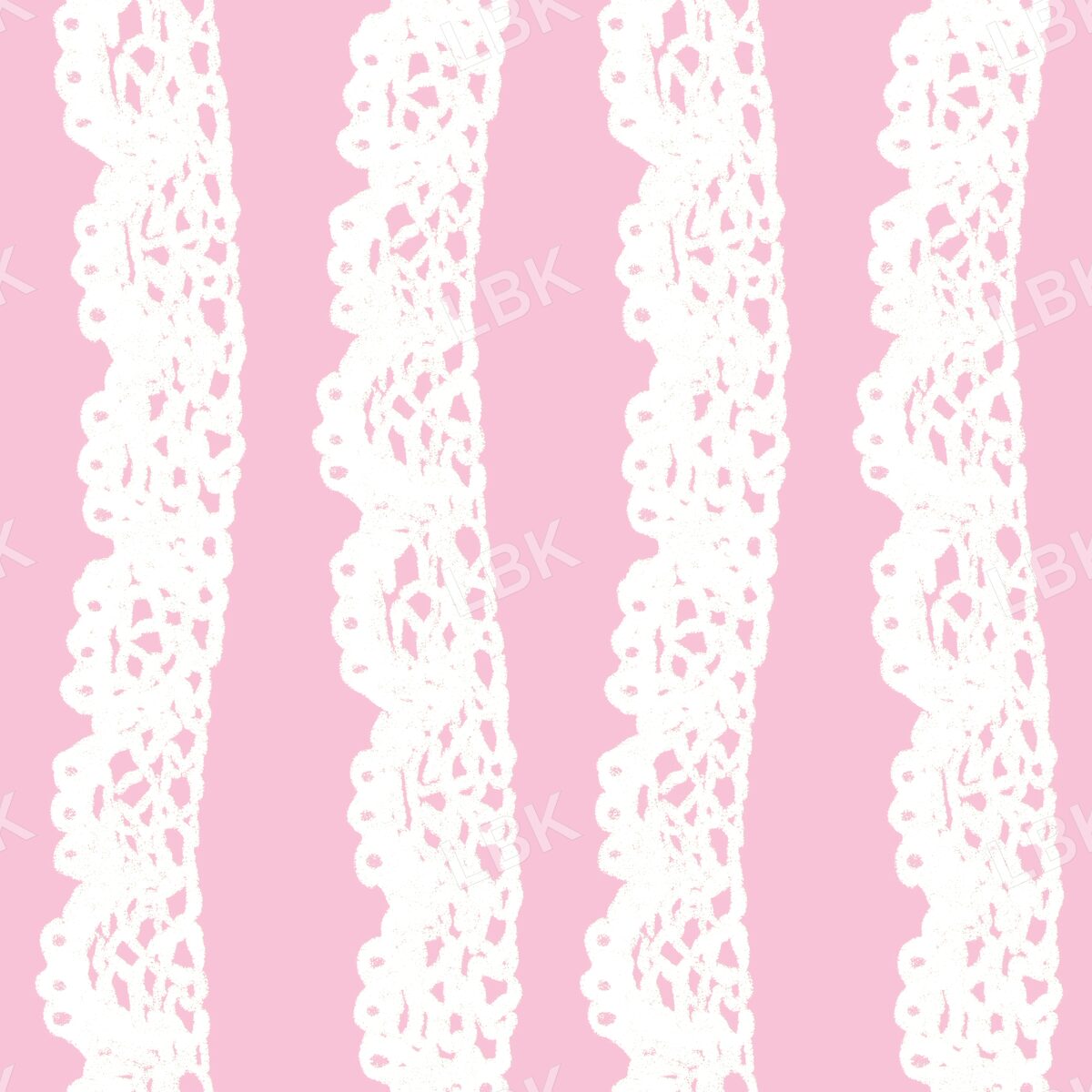 Crochet Lace stripe pink