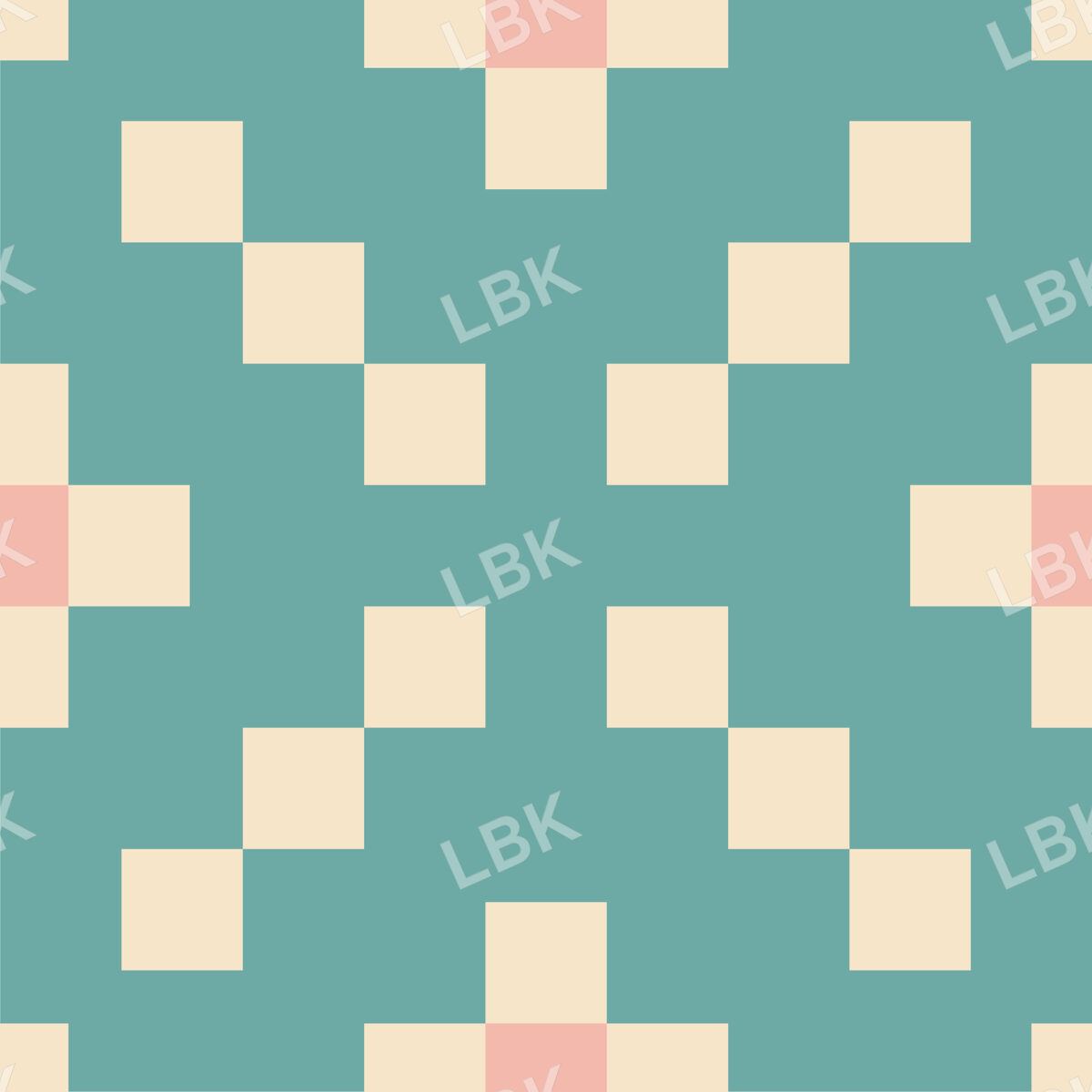 Turquoise Geometric Quilt