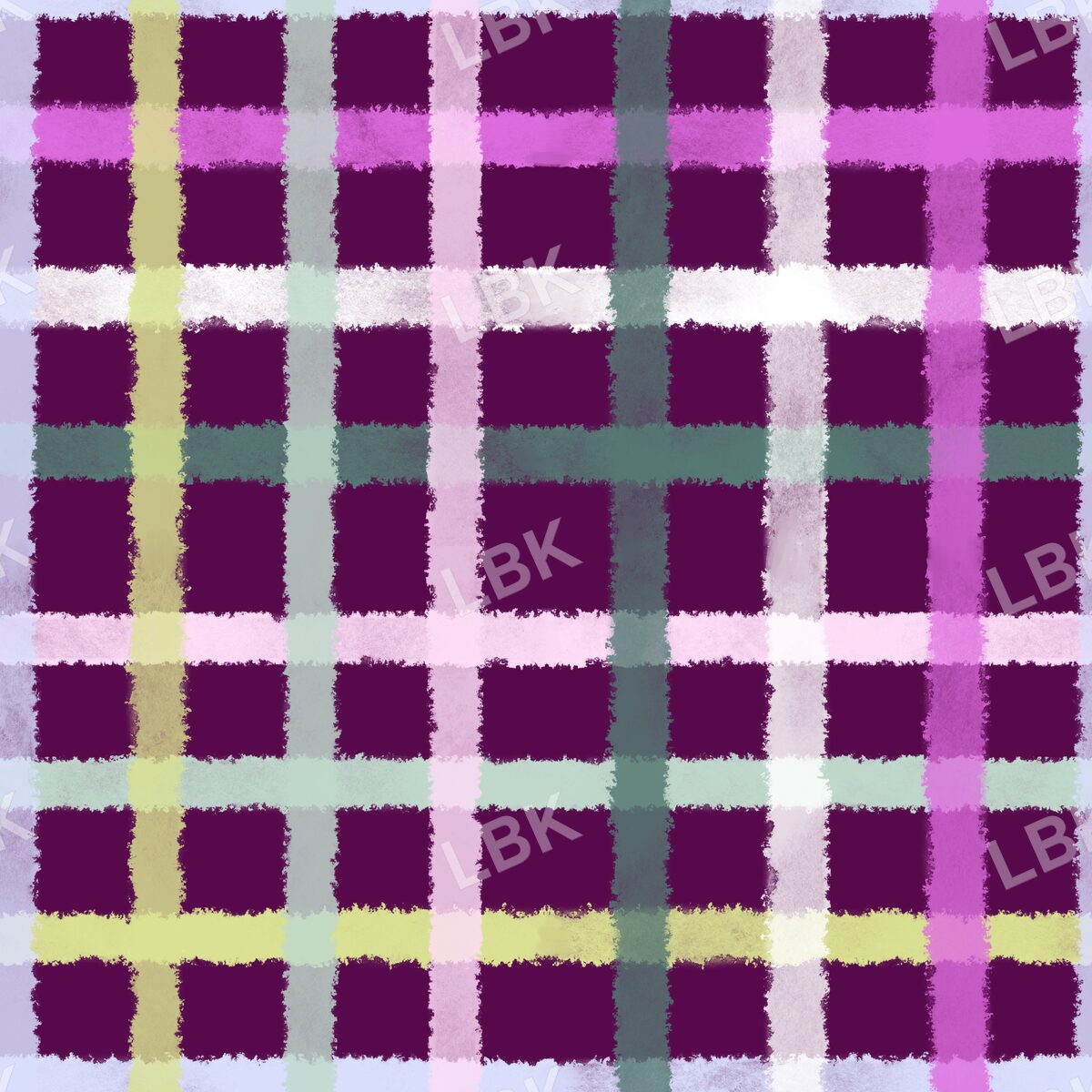 Heartful hues multiple color gingham plaid cabernet