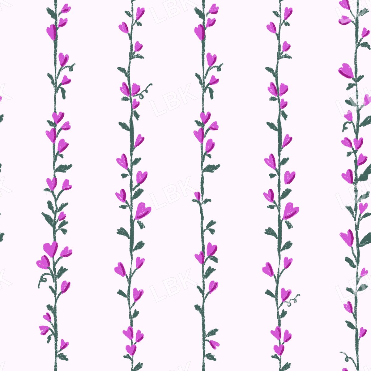 Heart Strings stripe light sweet pink