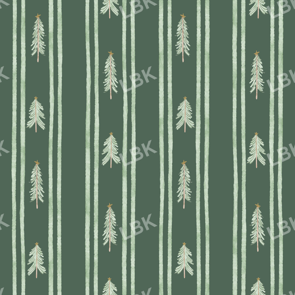 christmas tree stripe - dark green