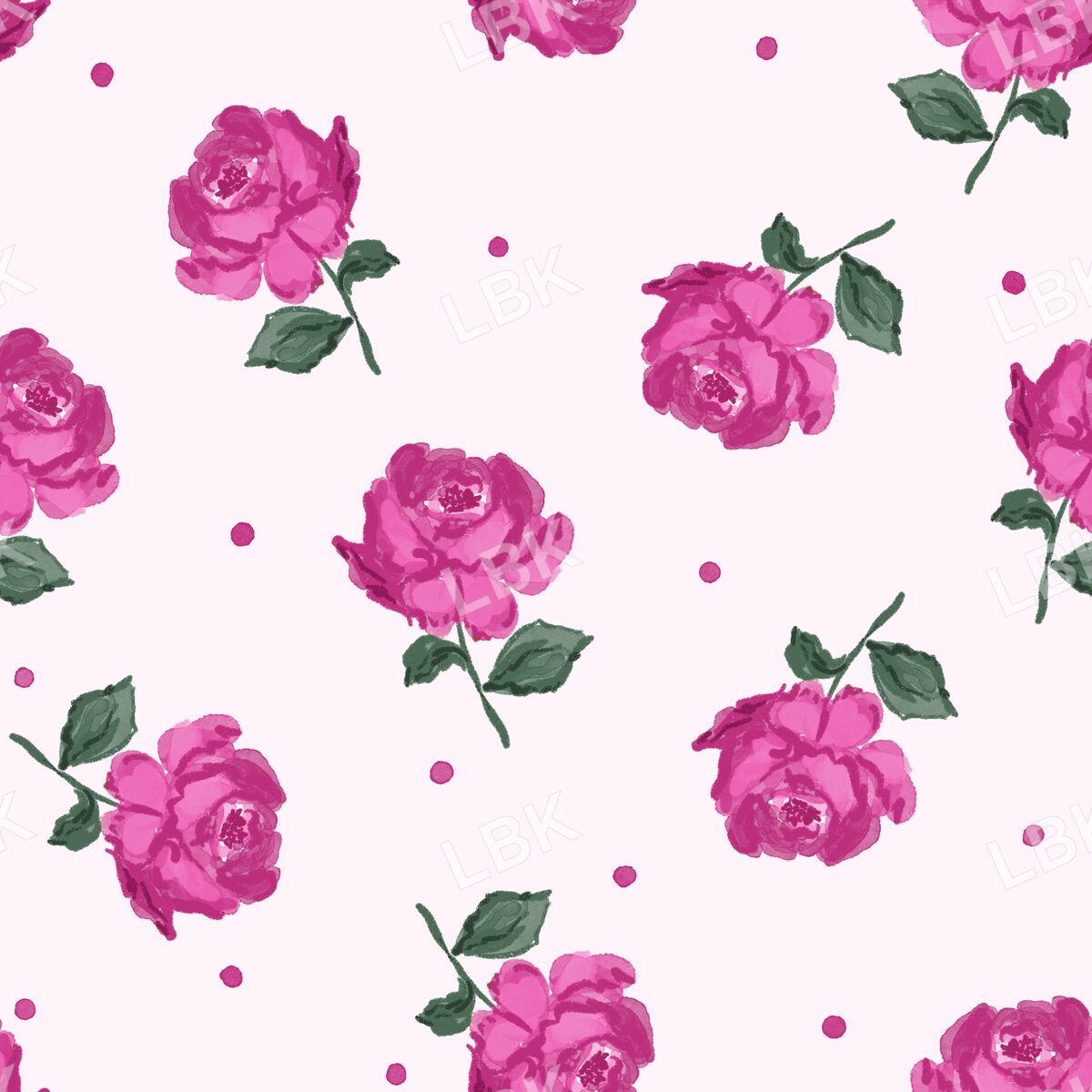 Tossed Roses light pink