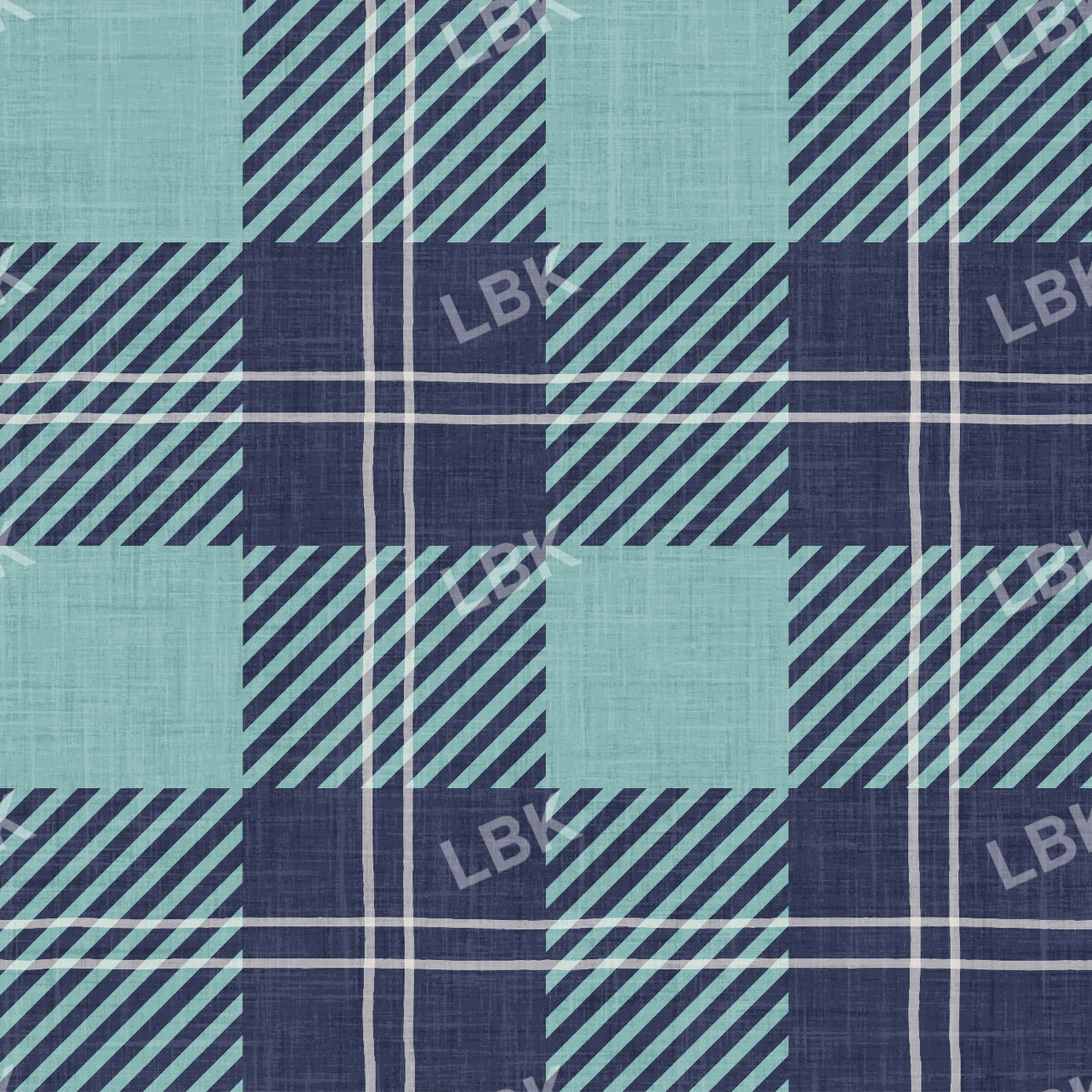 Ski Club Cabin Plaid Blue