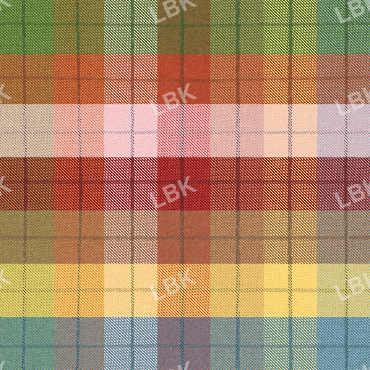 Saturated multicoloe plaid pink with dark linework