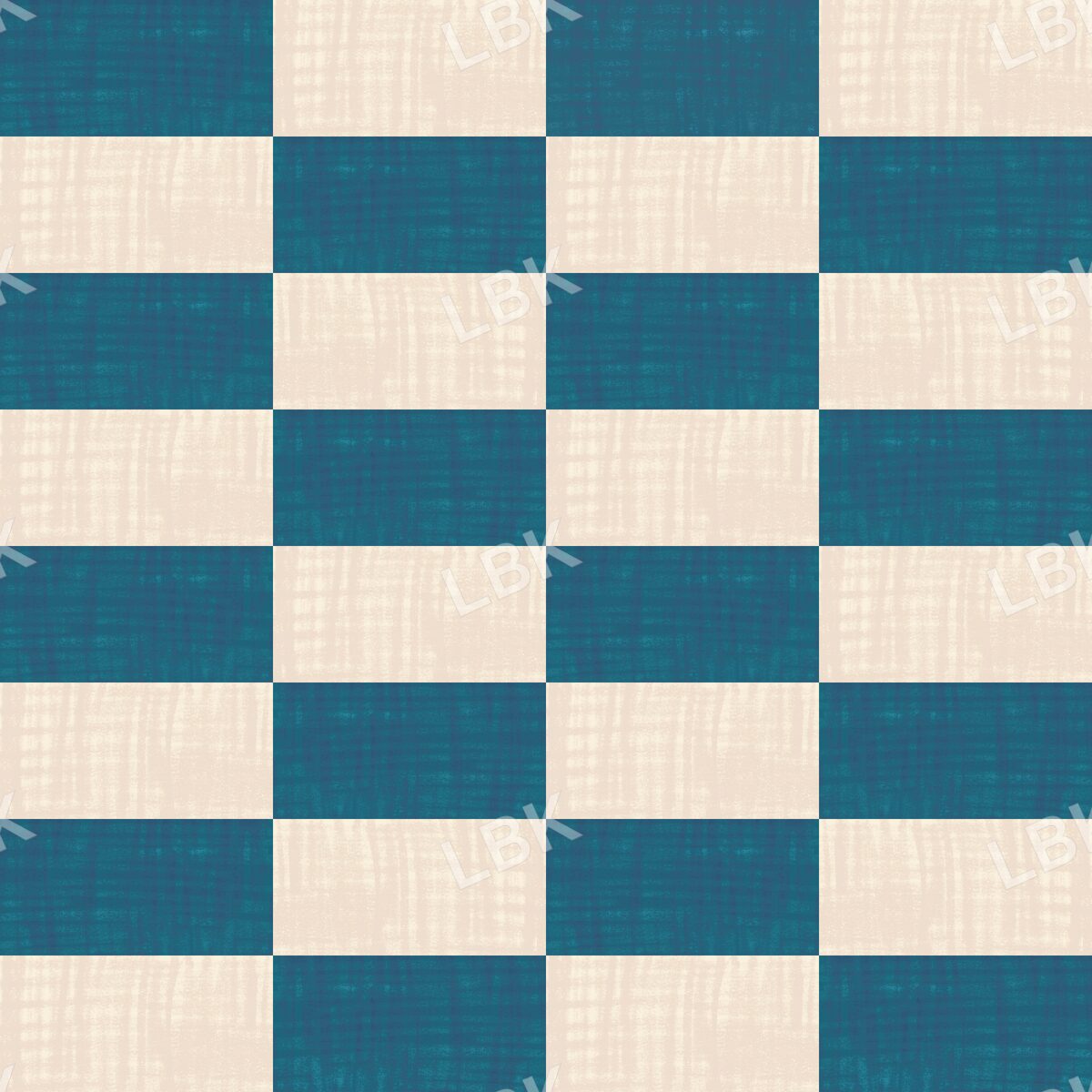 Rec checker teal and tan