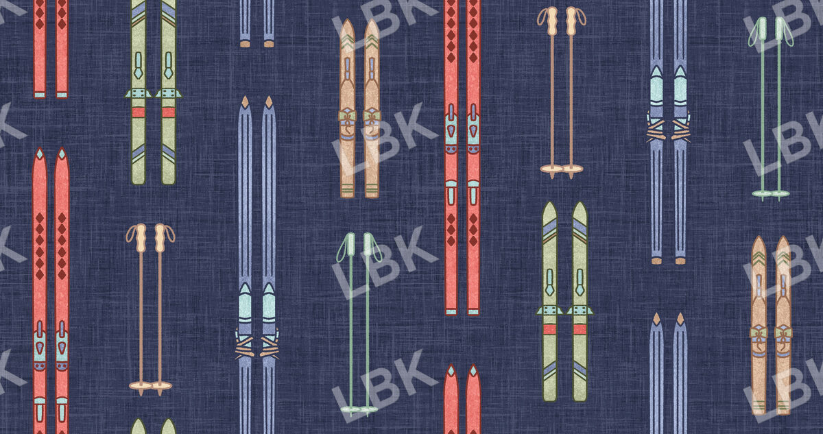 Ski Club Ski Stripe Navy